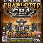 57th Annual Charlotte CBA Swap Meet and Bike Show flyer, November 14-15, 2026, Rowan County Fairgrounds Salisbury NC