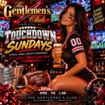 The Gentlemens Club Charlotte Touchdown Sundays flyer