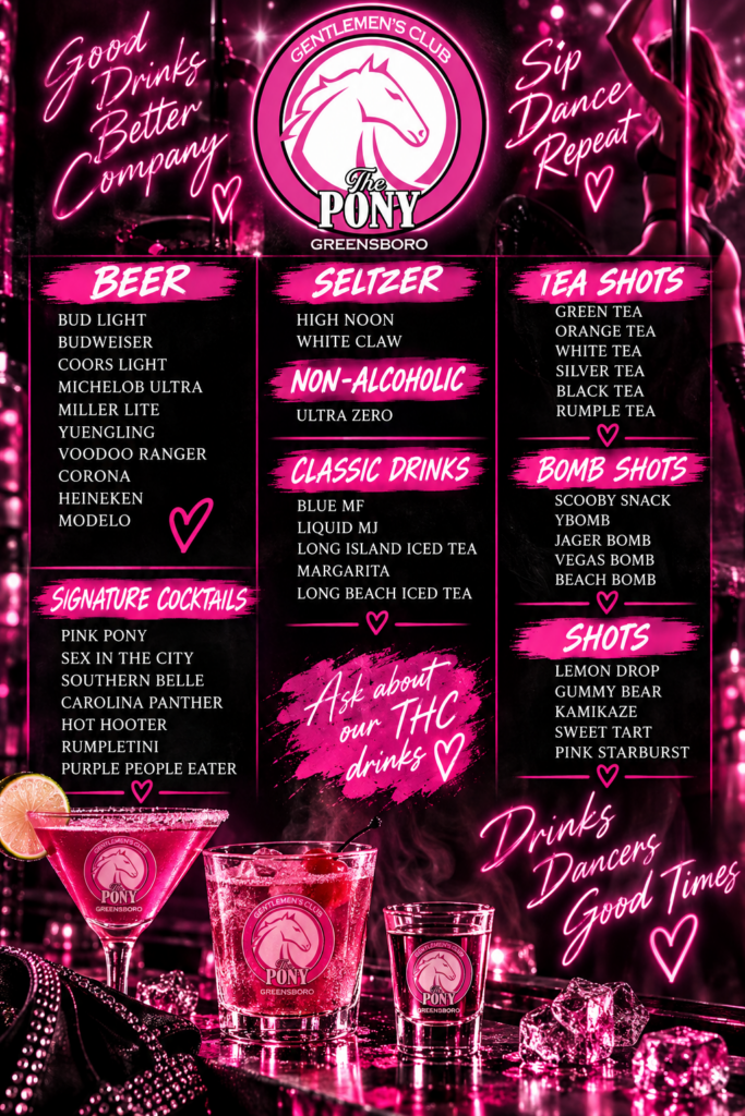 The Pony Gentlemen’s Club – Greensboro flyer