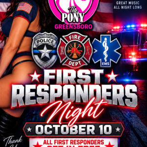The Pony Greensboro First Responders Night, October 10