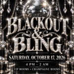 Tassels Cabaret Blackout and Bling flyer, October 17 2026