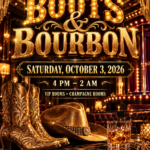 Tassels Cabaret Boots and Bourbon flyer, October 3 2026