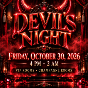 Tassels Cabaret Devils Night flyer, October 30 2026