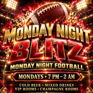 Tassels Cabaret Monday Night Blitz flyer