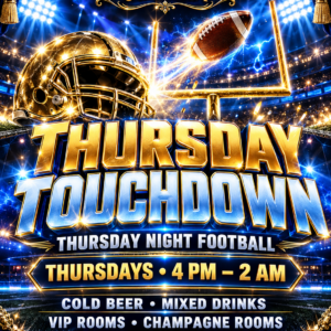 Tassels Cabaret Thursday Touchdown flyer