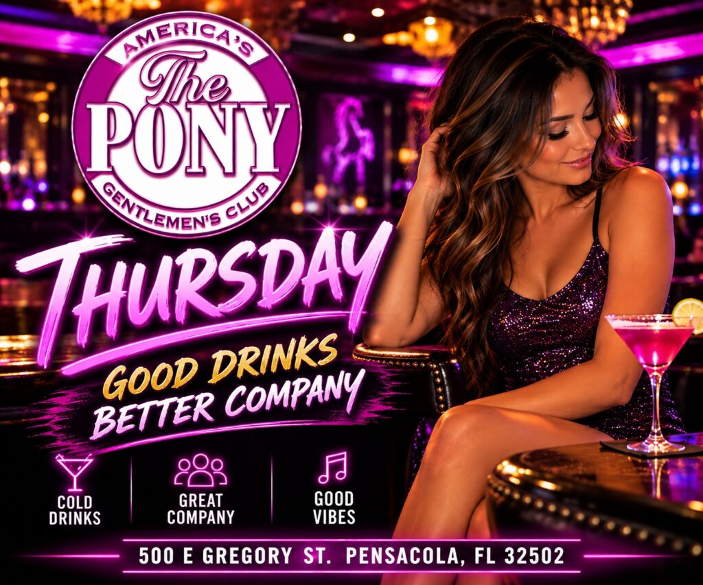 The Pony Pensacola Thursday flyer